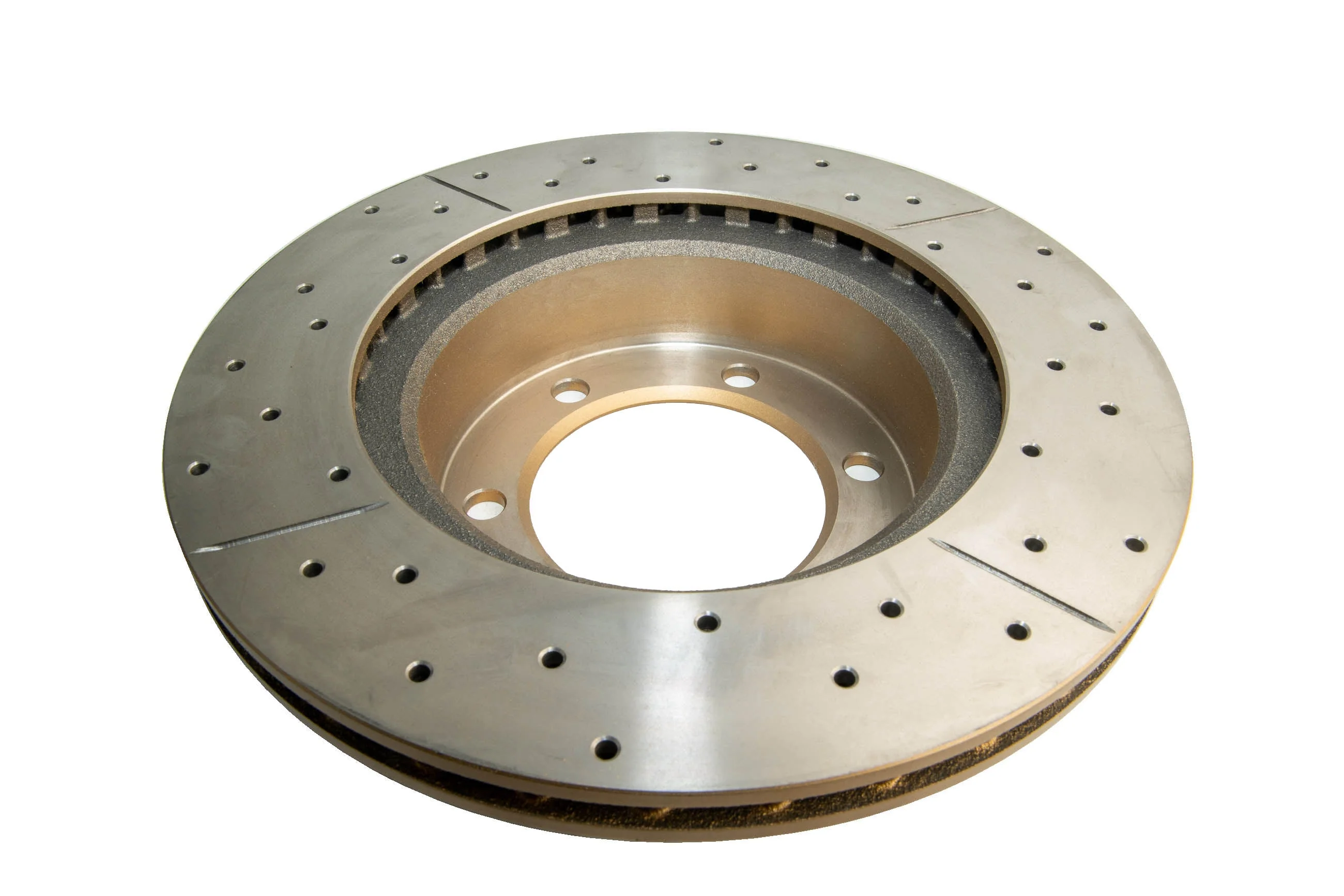 1998-2002 Toyota 4Runner & More | DBA Street Series Gold Cross-Drilled/Slotted Brake Rotor [Front] | DBA792X - Image 3