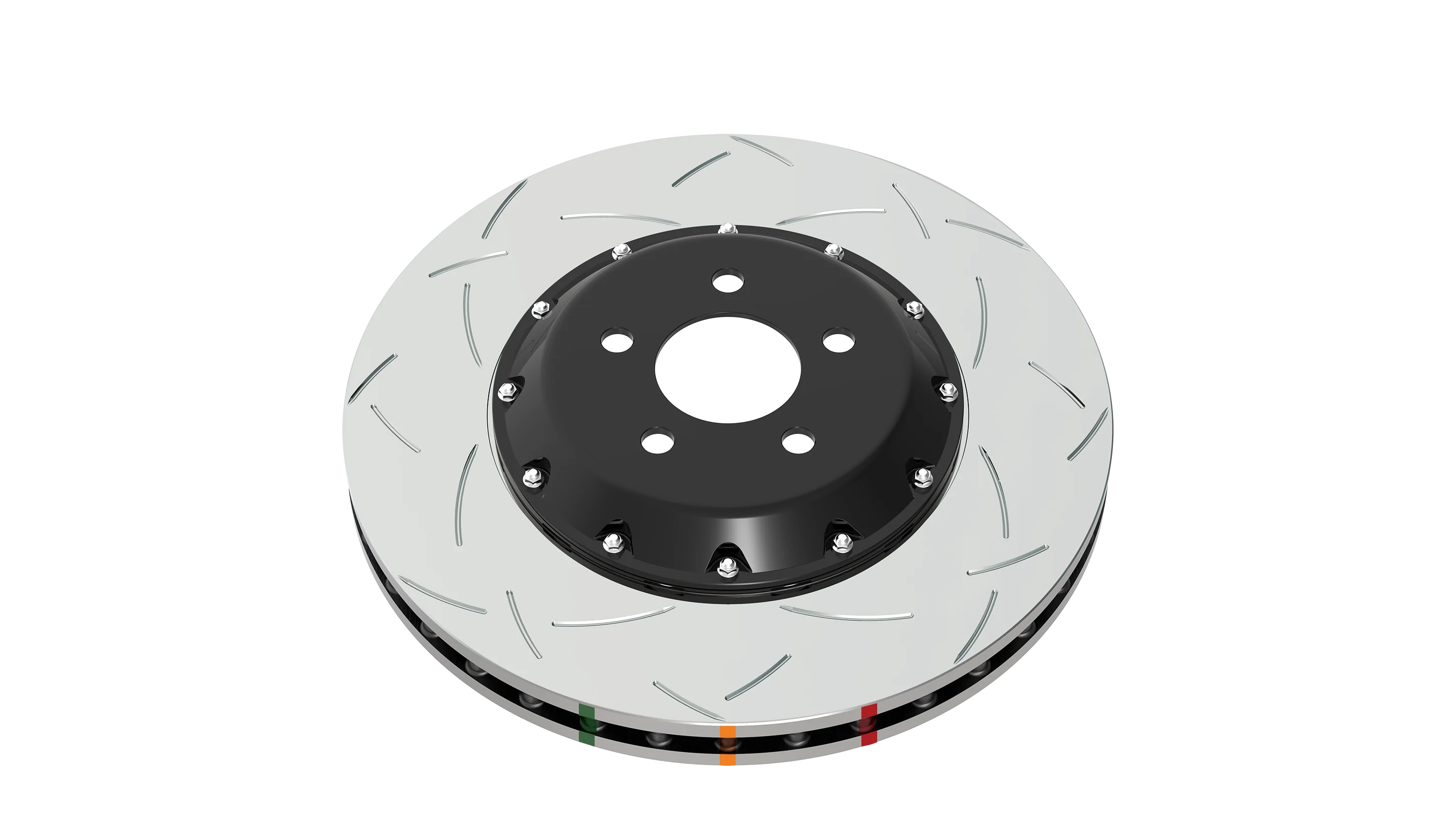 2005-2006 Pontiac GTO | DBA 5000 Series Fully Assembled 2-Piece T3 Slot Brake Rotor [Front] | DBA52020BLKS - Image 5