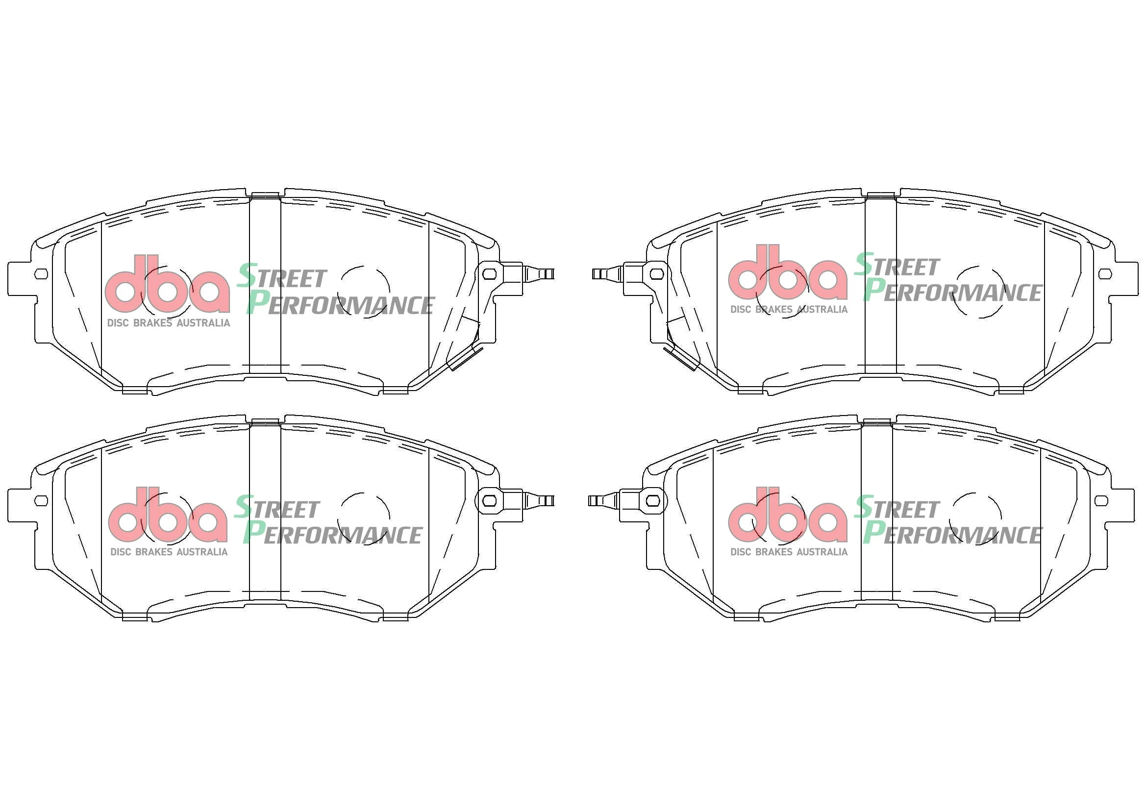 2005-2008 Subaru Legacy & More | DBA SP Street Series Brake Pads [Front] | DB1722SP - Image 5