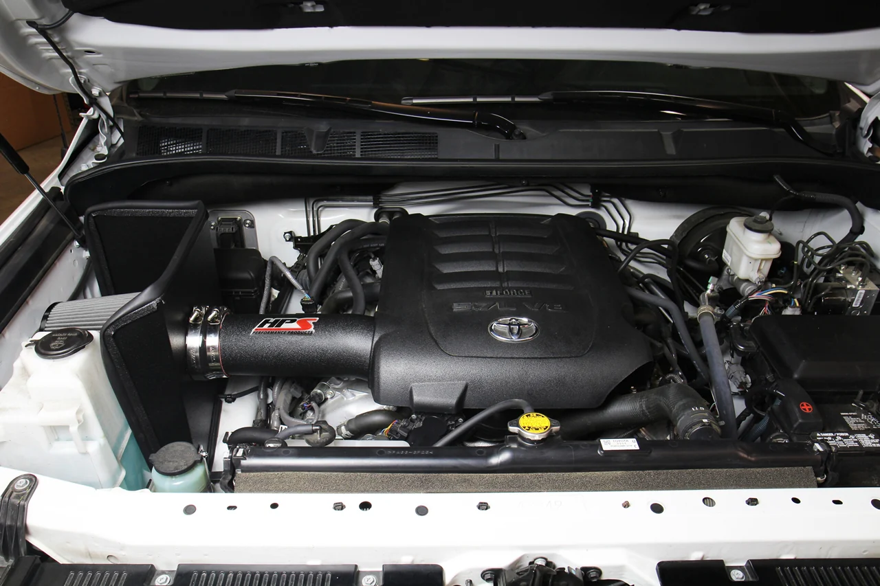 HPS Black Shortram Air Intake + Heat Shield for 2012-2019 Toyota Tundra 5.7L V8 - Image 4