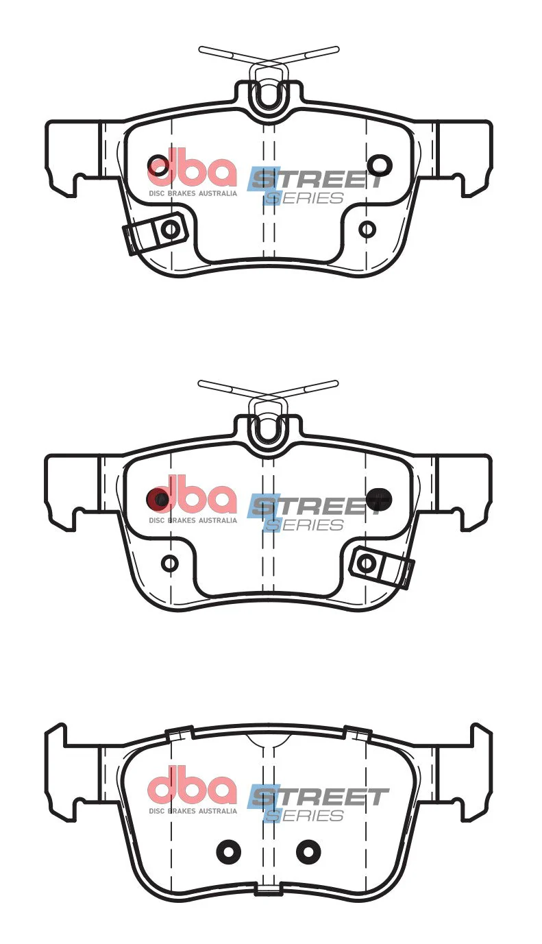 2016-2017 Honda Civic & More | DBA SS Street Series Brake Pads [Rear] | DB2429SS - Image 5
