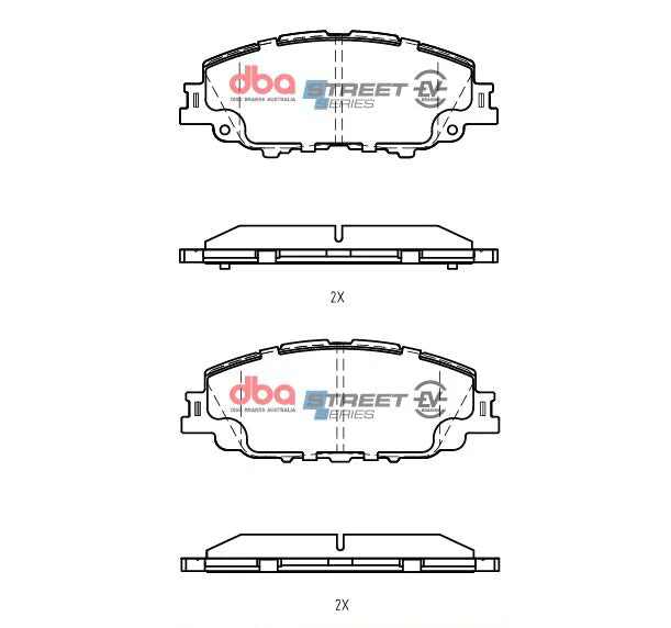 2020-2021 Toyota Prius Prime | DBA SSEV Street Series Brake Pads [Front] | DB15043SSEV - Image 5