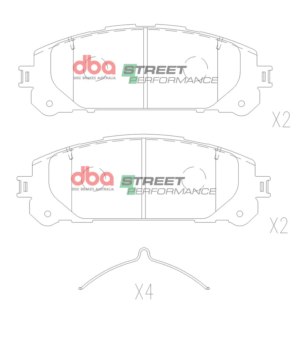 2021-2022 Toyota Highlander | DBA SP Street Series Brake Pads [Front] | DB15067SP - Image 5