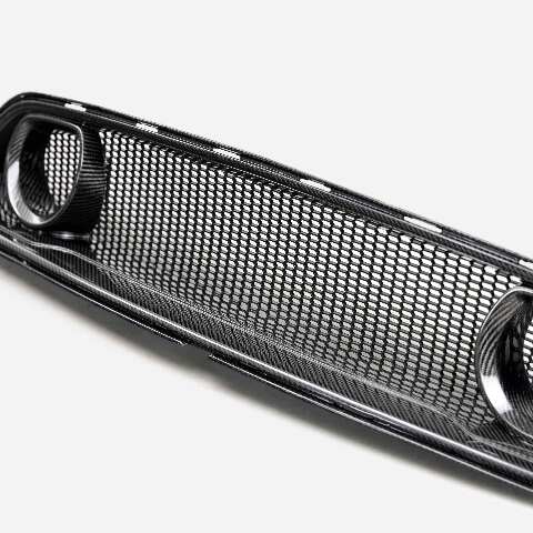 2021-2023 Ford Mustang Mach 1 Carbon Fiber Upper Grille  - Anderson Composites - AC-UG21FDMUM1 - Image 4