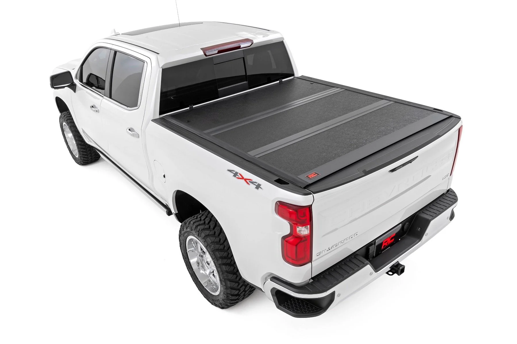 Hard Low Profile Bed Cover | 5'9" Bed | Rail Caps | Chevrolet Silverado/GMC Sierra 1500 | 2014-2018 | Rough Country | 47119551B - Image 3