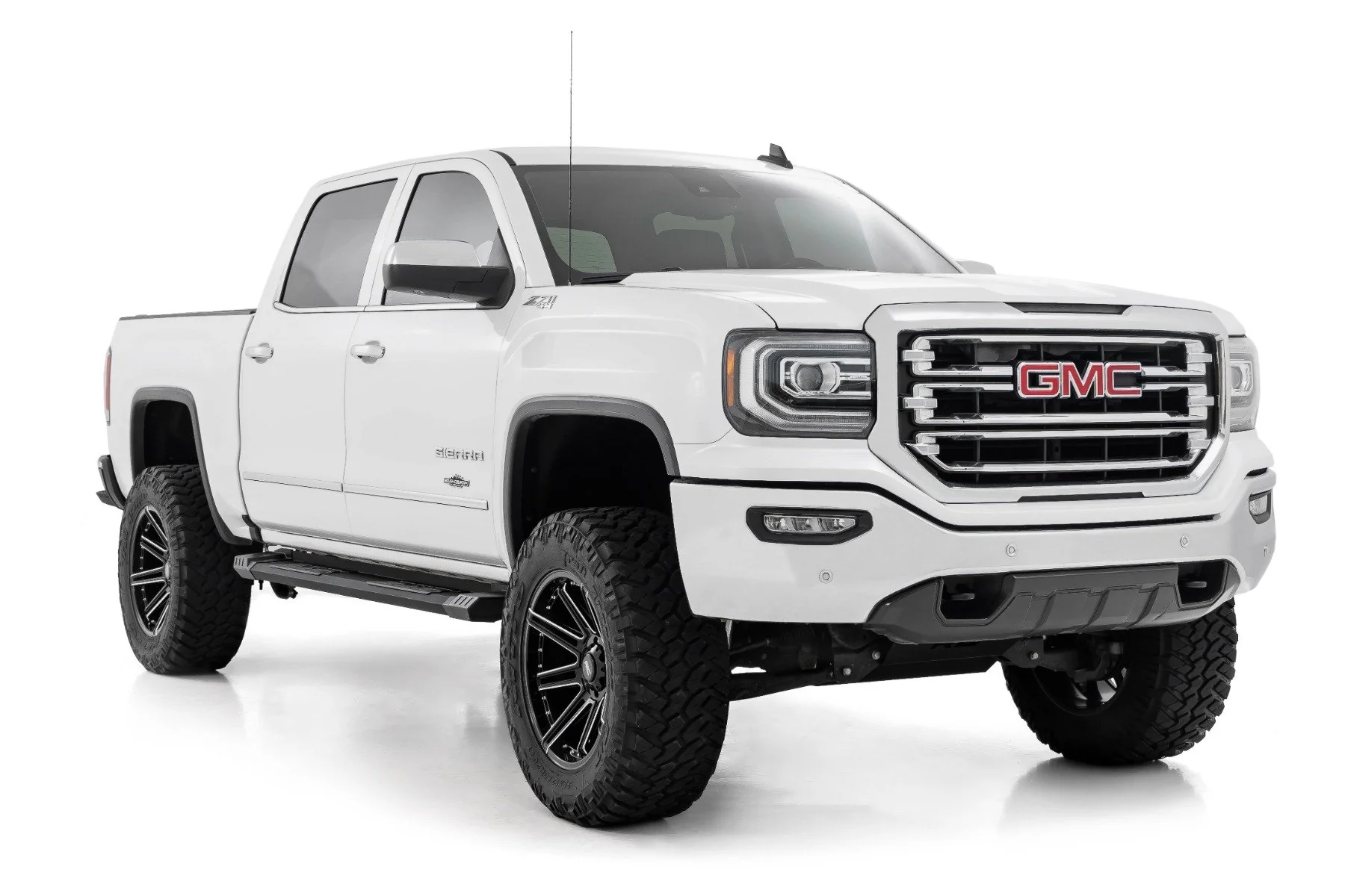 HD2 Running Boards | Crew Cab | Chevrolet Silverado/GMC Sierra 1500/2500HD/3500HD | 2007-2018 | Rough Country | SRB071785A - Image 2