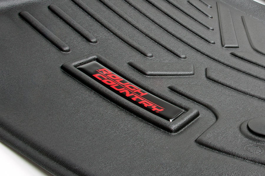 Floor Mats | FR & RR | Over Hump | Ford F-150 2WD/4WD | 2015-2022 | Rough Country | M-51153 - Image 2