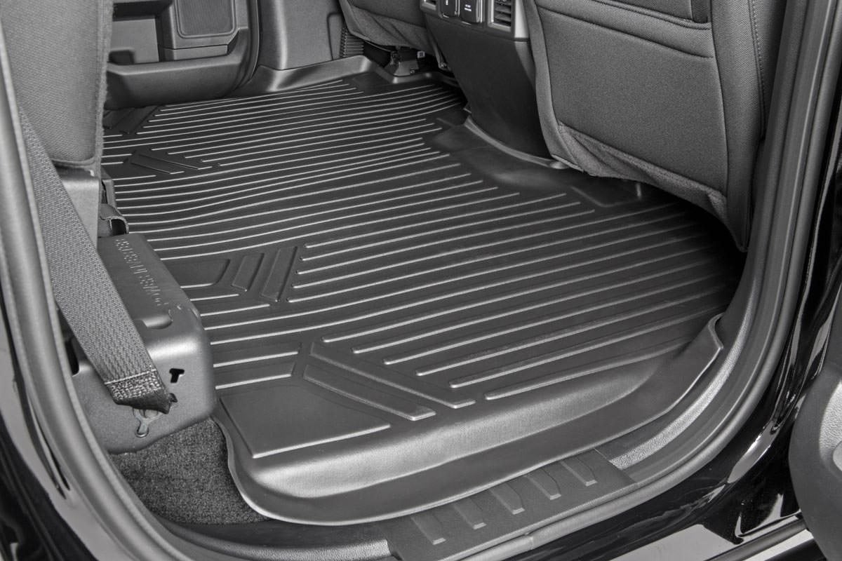 Floor Mats | FR & RR | Over Hump | Ford F-150 2WD/4WD | 2015-2022 | Rough Country | M-51153 - Image 3