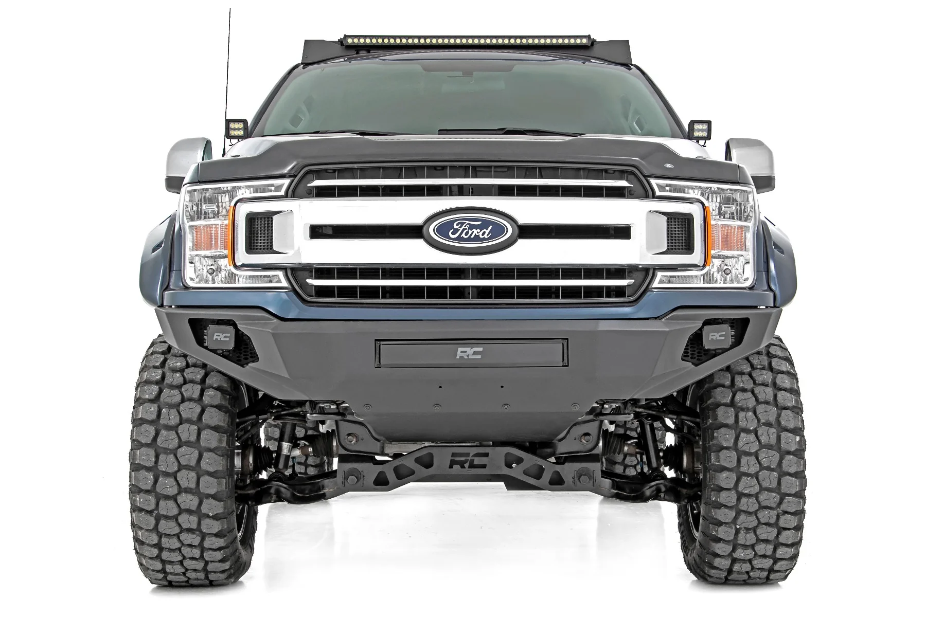 Front Bumper | High Clearance | Skid Plate | Ford F-150 | 2018-2020 | Rough Country | 10756A - Image 4
