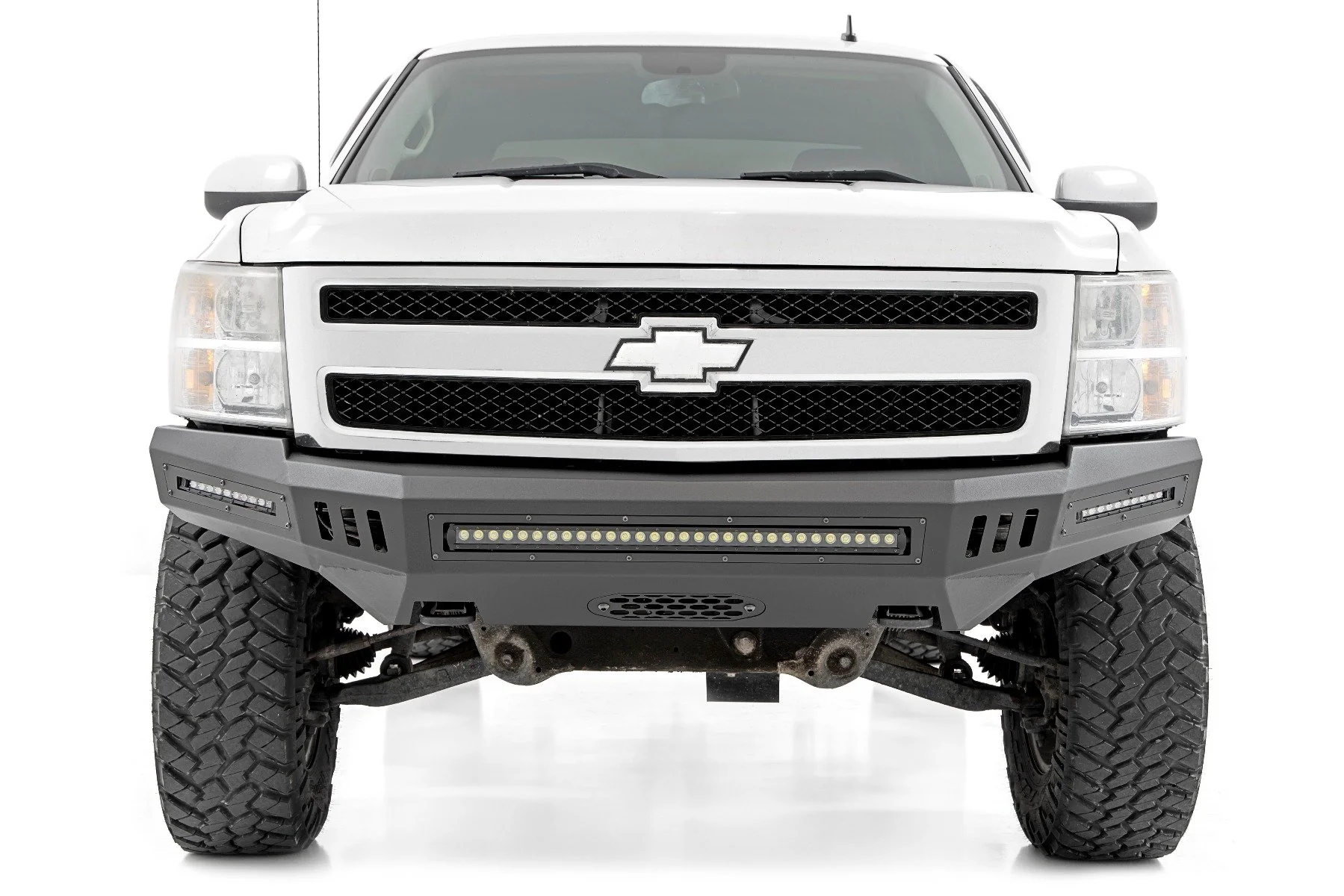 Front High Clearance Bumper | Chevy Silverado 1500 2WD/4WD | 2007-2013 | Rough Country | 10910 - Image 2