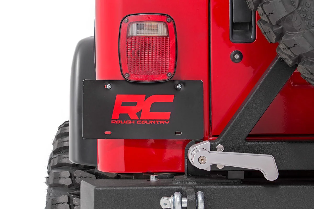 Rough Country License Plate Adapter (Wrangler TJ / LJ) | Rough Country | 10510 - Image 2