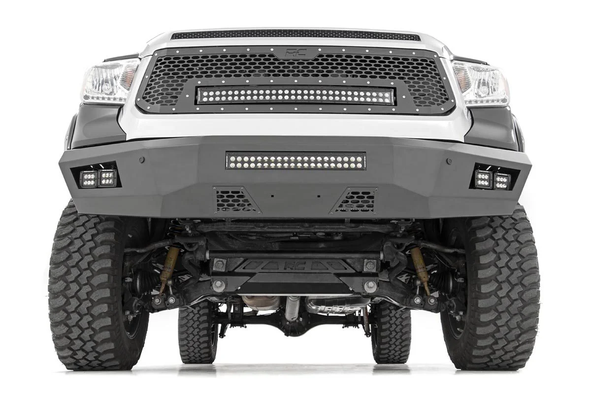 Mesh Grille | 30" Dual Row LED | Black | White DRL | Toyota Tundra | 2014-2017 | Rough Country | 70225 - Image 3