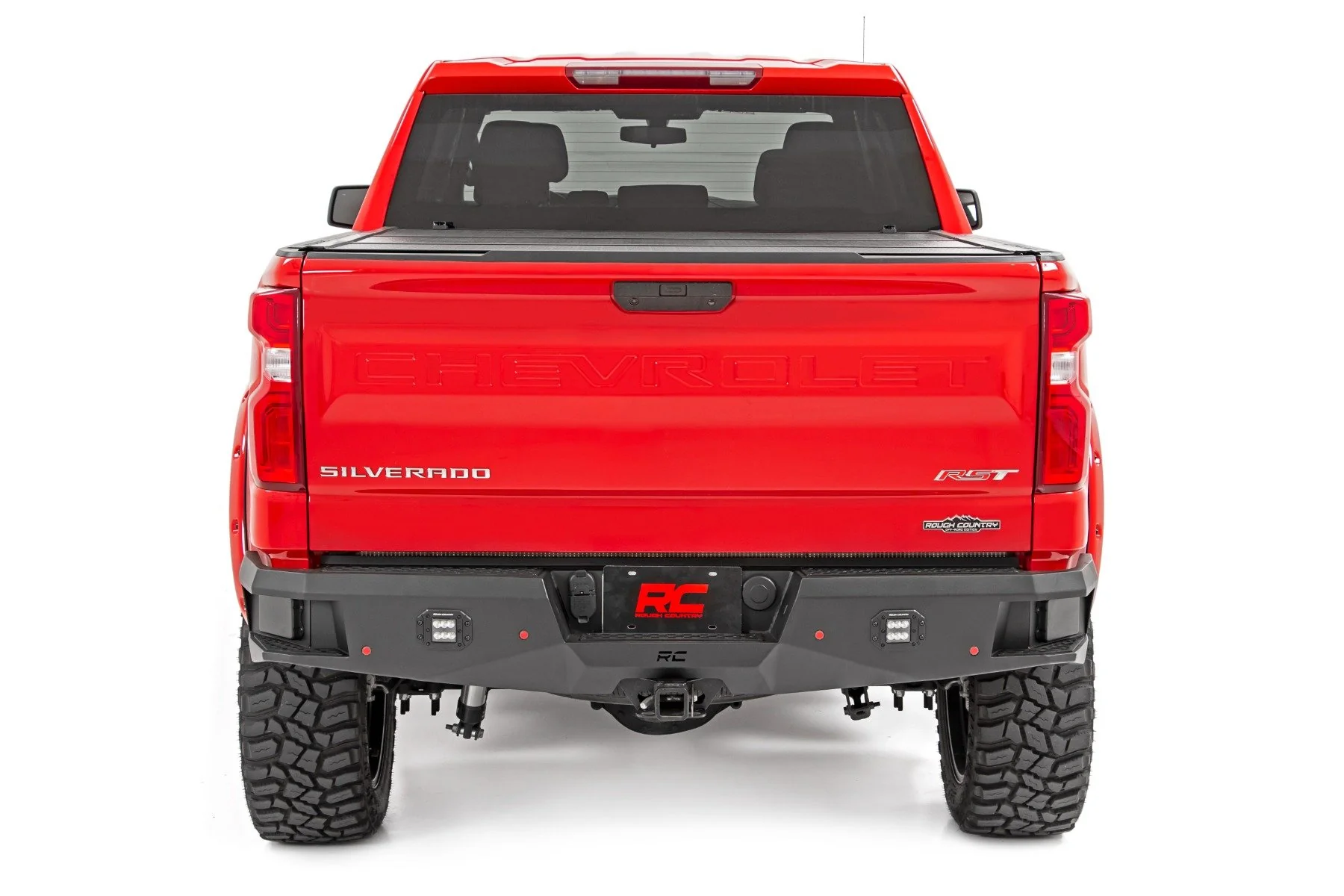 Rear LED Bumper | Chevy Silverado 1500 2WD/4WD | 2019-2022 | Rough Country | 10758 - Image 2
