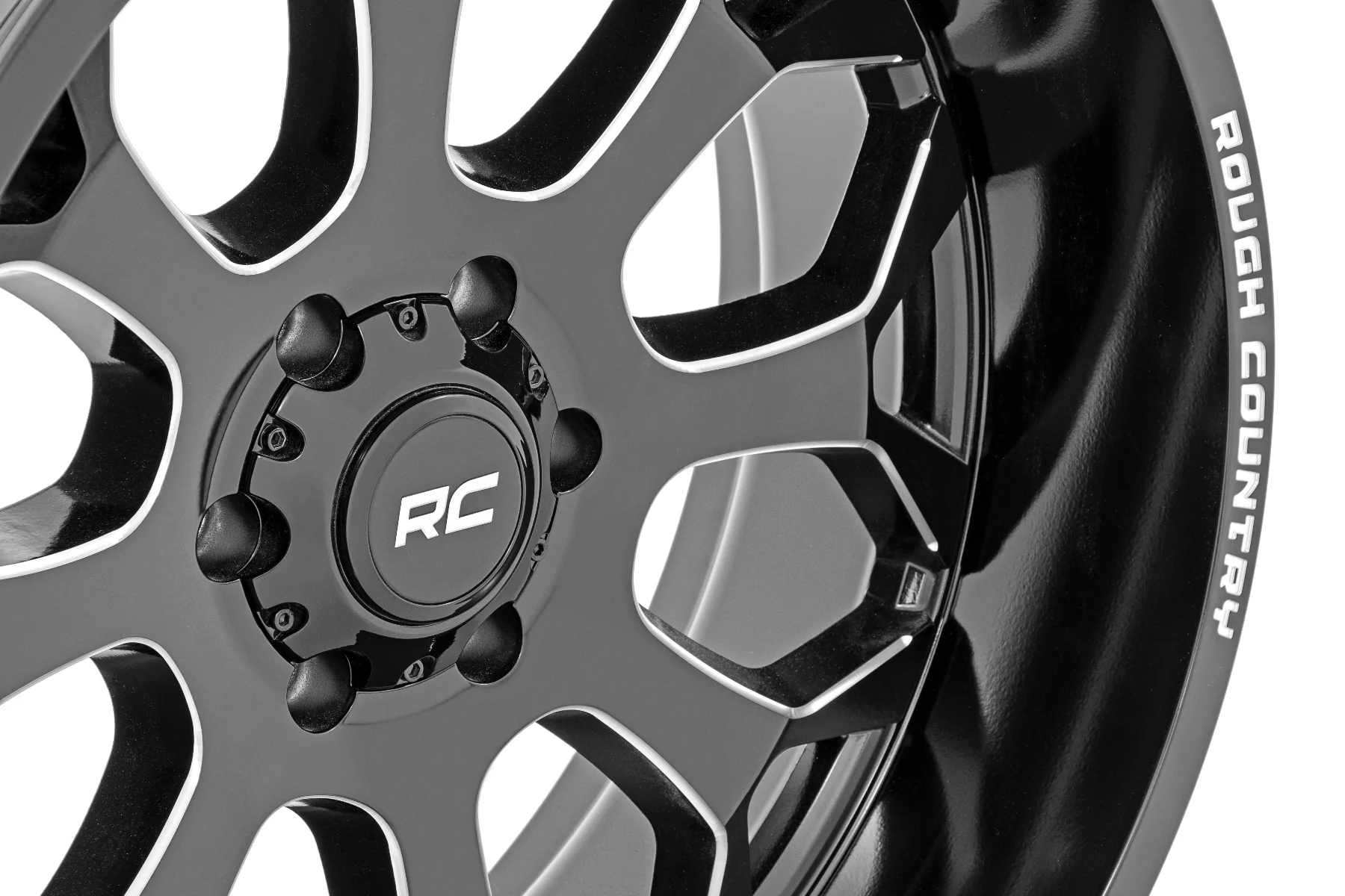 Rough Country 96 Series Wheel | One-Piece | Gloss Black | 20x10 | 6x135 | -19mm | 2009-2022 |  96201017 - Image 3